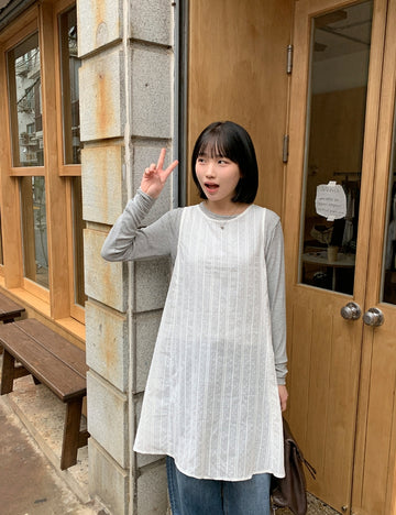 Hiruo Punching Layered Midi One Piece